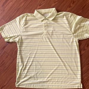 Izod striped golf polo